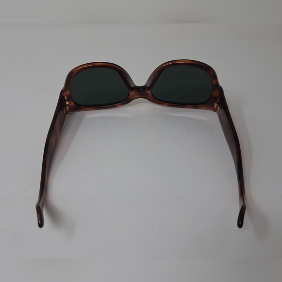 Gucci Women's Sunglasses Havana Green Gold Big Logo Square GG0142S 002 55-20-140 - Picture 13 of 16